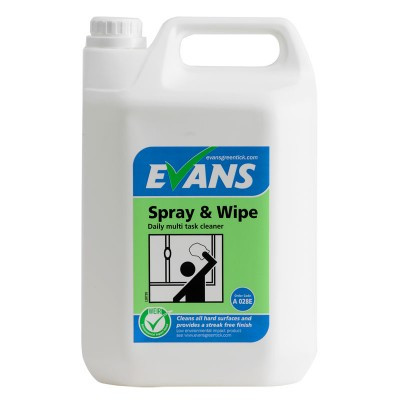 vans Vanodine Spray & Wipe A028EEV2 Furniture Polish & Window Cleaner 1 x 5l